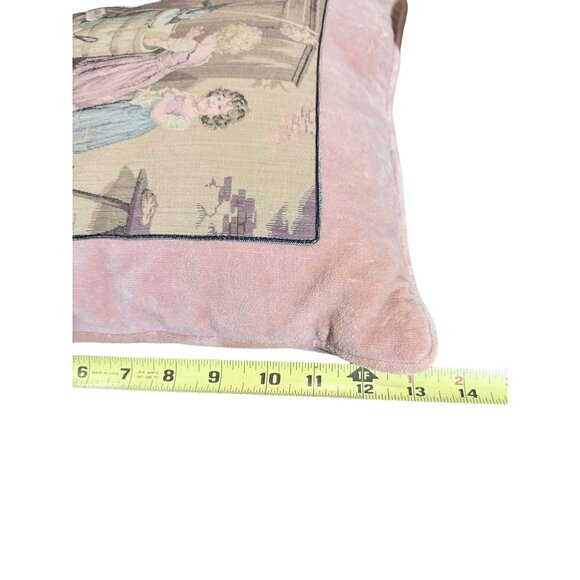 Vintage French Country Tapestry Throw Pillows Set of 3 Country Life Handmade - Picture 15 of 16